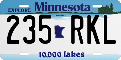 MN license plate 235RKL