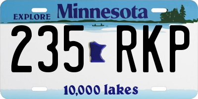 MN license plate 235RKP