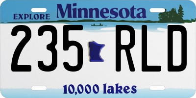 MN license plate 235RLD