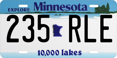 MN license plate 235RLE
