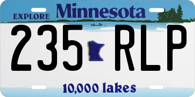 MN license plate 235RLP