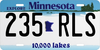 MN license plate 235RLS