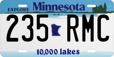 MN license plate 235RMC