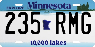 MN license plate 235RMG