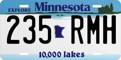 MN license plate 235RMH