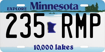 MN license plate 235RMP