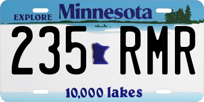 MN license plate 235RMR