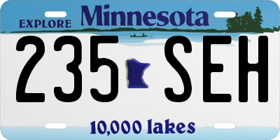 MN license plate 235SEH