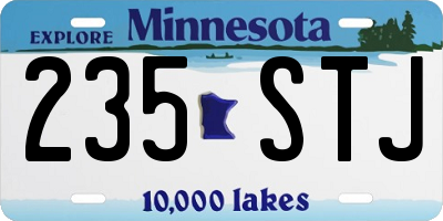 MN license plate 235STJ