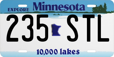 MN license plate 235STL