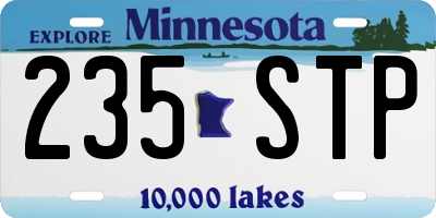 MN license plate 235STP