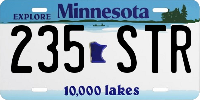 MN license plate 235STR