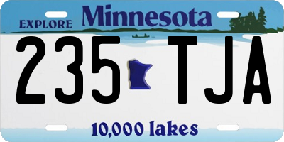 MN license plate 235TJA
