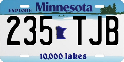 MN license plate 235TJB