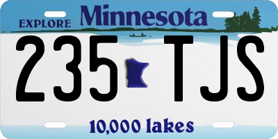 MN license plate 235TJS