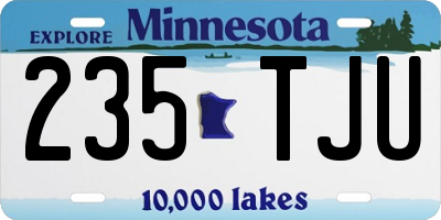 MN license plate 235TJU