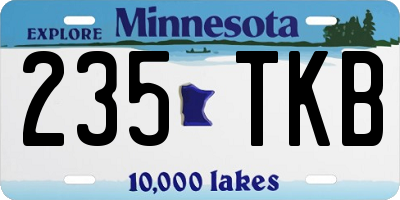 MN license plate 235TKB