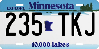 MN license plate 235TKJ