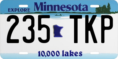 MN license plate 235TKP