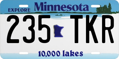 MN license plate 235TKR