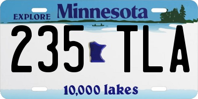 MN license plate 235TLA