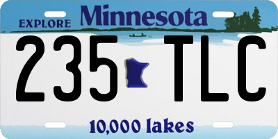 MN license plate 235TLC
