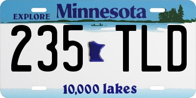 MN license plate 235TLD