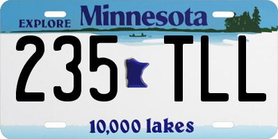 MN license plate 235TLL