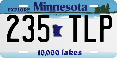MN license plate 235TLP