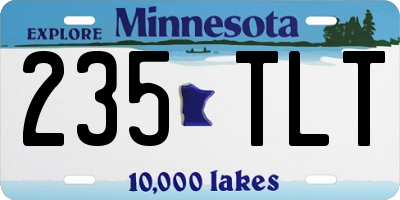 MN license plate 235TLT