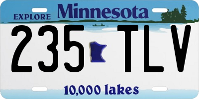 MN license plate 235TLV