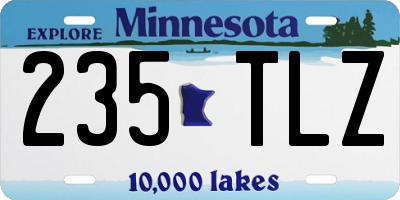 MN license plate 235TLZ
