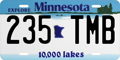 MN license plate 235TMB