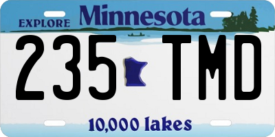 MN license plate 235TMD