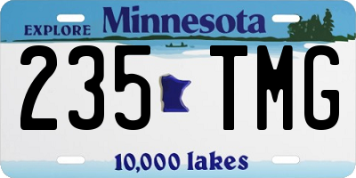 MN license plate 235TMG