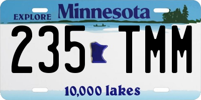 MN license plate 235TMM