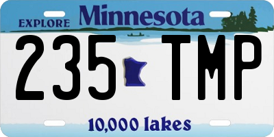 MN license plate 235TMP
