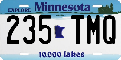 MN license plate 235TMQ