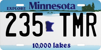 MN license plate 235TMR