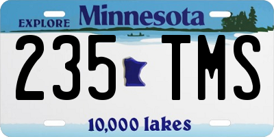 MN license plate 235TMS