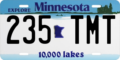 MN license plate 235TMT