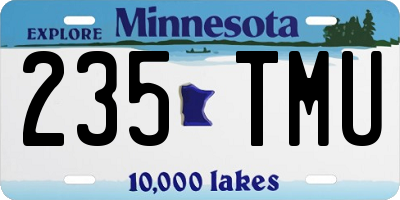 MN license plate 235TMU