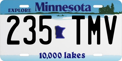 MN license plate 235TMV