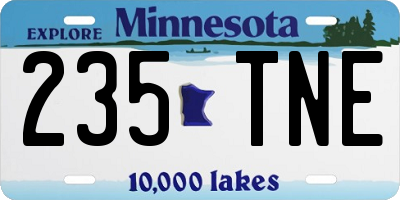 MN license plate 235TNE
