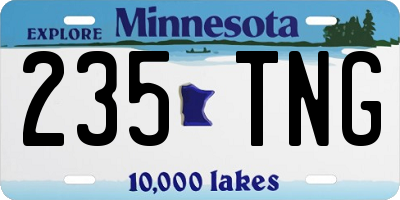 MN license plate 235TNG