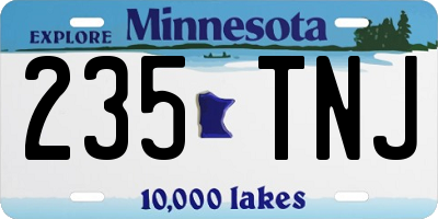 MN license plate 235TNJ