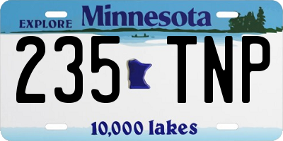 MN license plate 235TNP