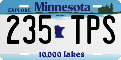 MN license plate 235TPS