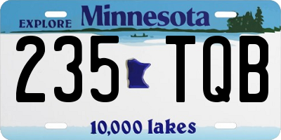 MN license plate 235TQB