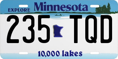 MN license plate 235TQD